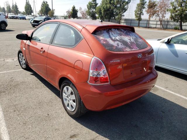 KMHCM36C18U073575 - 2008 HYUNDAI ACCENT RED photo 3