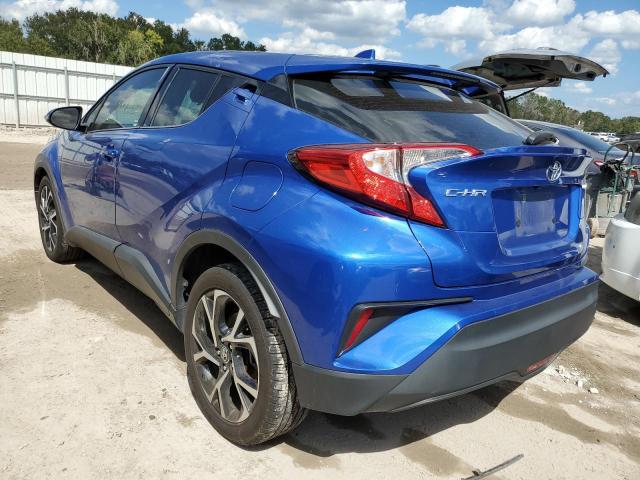 NMTKHMBX6KR100802 - 2019 TOYOTA C-HR XLE BLUE photo 3