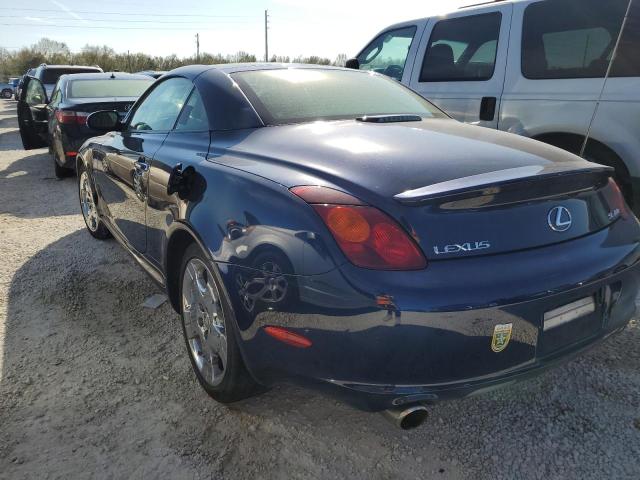 JTHFN48Y840054969 - 2004 LEXUS SC 430 BLUE photo 3