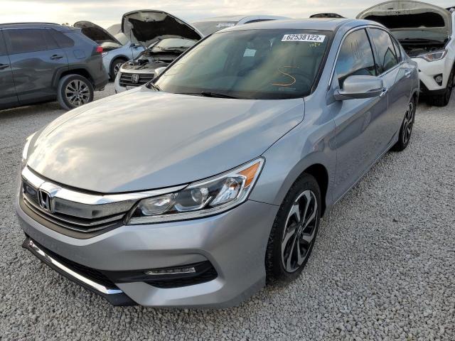 1HGCR3F80HA010035 - 2017 HONDA ACCORD EXL SILVER photo 2