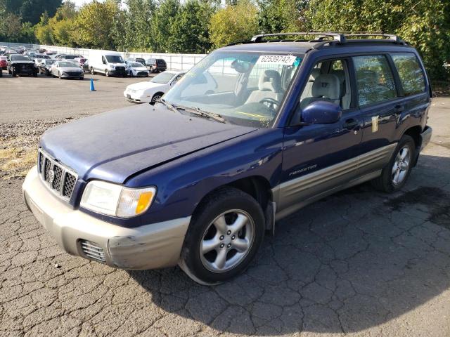 JF1SF65581H763570 - 2001 SUBARU FORESTER S BLUE photo 2
