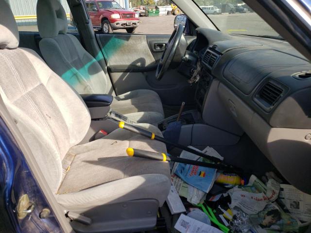 JF1SF65581H763570 - 2001 SUBARU FORESTER S BLUE photo 5