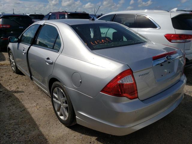 3FAHP0JA8CR293193 - 2012 FORD FUSION SEL SILVER photo 3