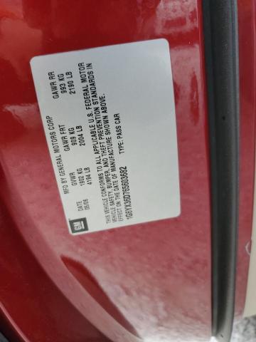 1G6YX36D765603682 - 2006 CADILLAC XLR-V RED photo 10