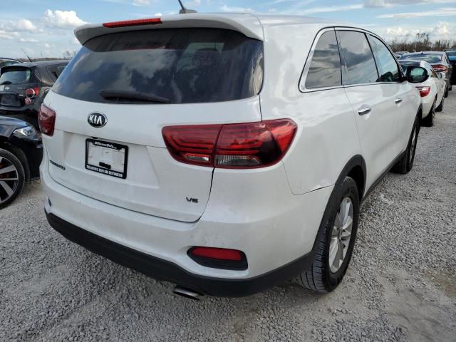 5XYPG4A55LG616108 - 2020 KIA SORENTO WHITE photo 4