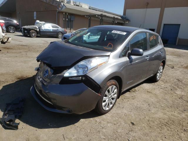 1N4AZ0CP6GC310798 - 2016 NISSAN LEAF S GRAY photo 2