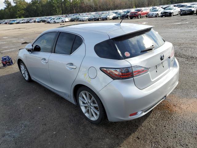 JTHKD5BH5B2007805 - 2011 LEXUS CT 200 SILVER photo 3