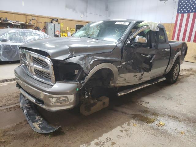 1C6RD7NT5CS275967 - 2012 DODGE RAM 1500 L GRAY photo 2