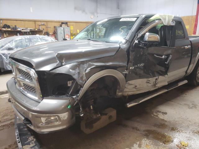 1C6RD7NT5CS275967 - 2012 DODGE RAM 1500 L GRAY photo 9