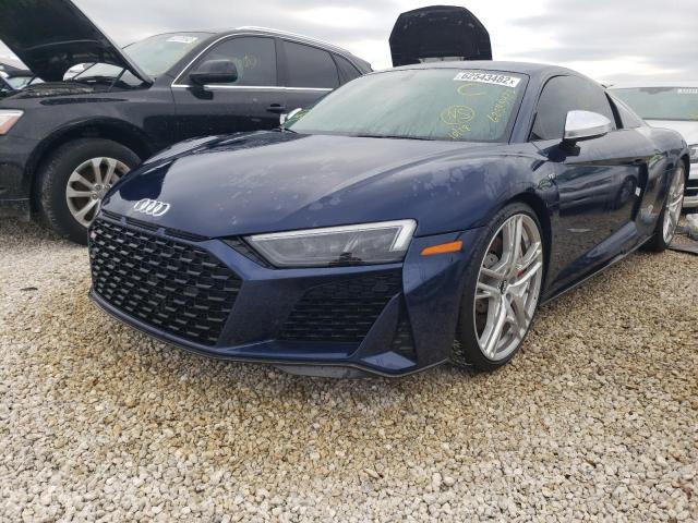 WUAEEAFX2L7902052 - 2020 AUDI R8 BLUE photo 2