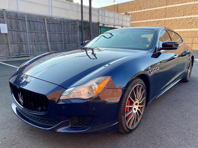 ZAM56PPAXF1141815 - 2015 MASERATI QUATTROPOR BLUE photo 2