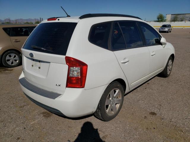 KNAFG525687208928 - 2008 KIA RONDO BASE WHITE photo 4