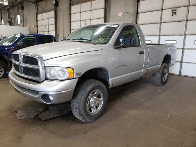 3D7KS26D45G800317 - 2005 DODGE RAM 2500 S SILVER photo 2