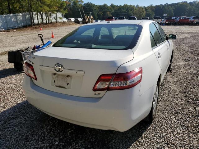 4T1BF3EK6AU540316 - 2010 TOYOTA CAMRY BASE WHITE photo 4