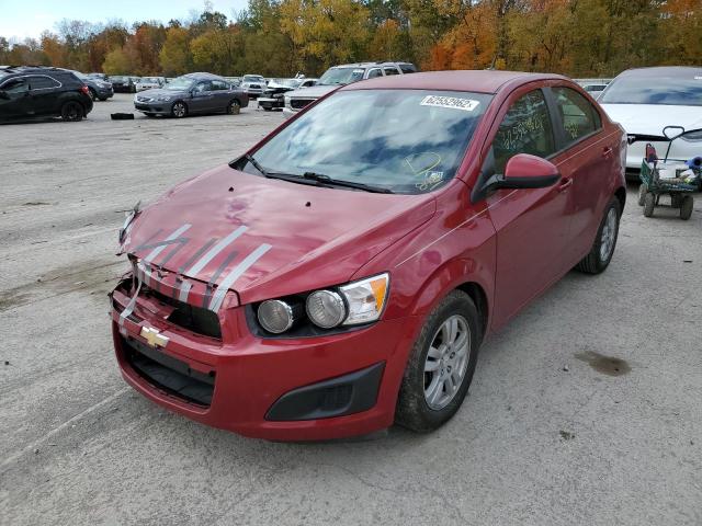 1G1JA5SH3C4126151 - 2012 CHEVROLET SONIC LS RED photo 2