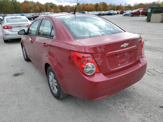 1G1JA5SH3C4126151 - 2012 CHEVROLET SONIC LS RED photo 3