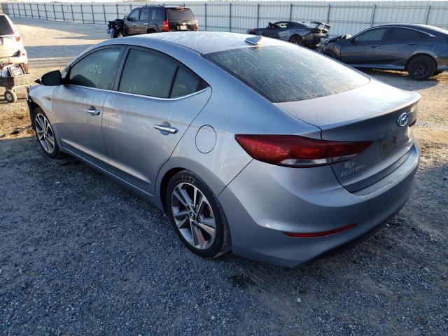 5NPD84LF6HH003596 - 2017 HYUNDAI ELANTRA SILVER photo 3