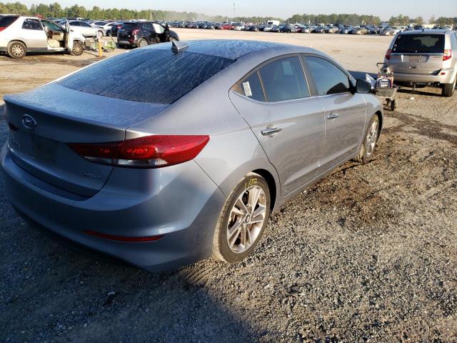 5NPD84LF6HH003596 - 2017 HYUNDAI ELANTRA SILVER photo 4