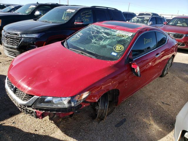 1HGCT1B84EA000311 - 2014 HONDA ACCORD EXL RED photo 2