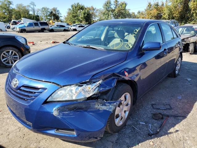 4T1BE46K07U031144 - 2007 TOYOTA CAMRY CE BLUE photo 2