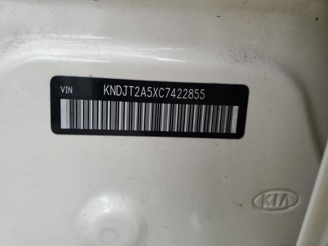 KNDJT2A5XC7422855 - 2012 KIA SOUL BEIGE photo 10