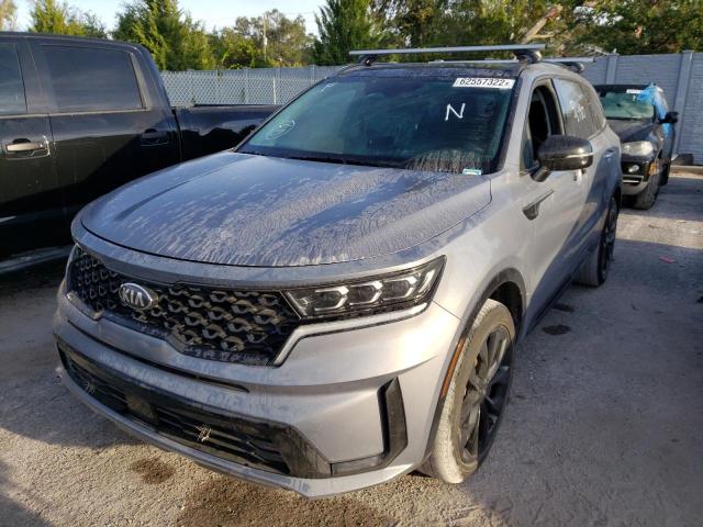 5XYRK4LF4MG044480 - 2021 KIA SORENTO SX GRAY photo 2