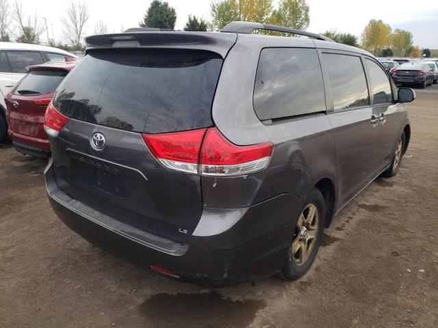 5TDKK3DC6CS222116 - 2012 TOYOTA SIENNA LE GRAY photo 4