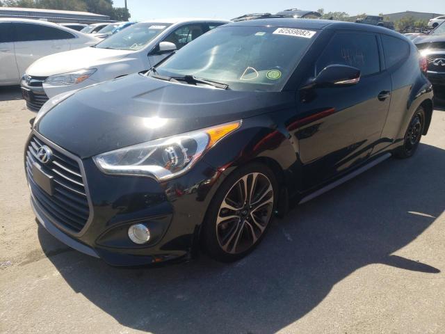 KMHTC6AEXGU269574 - 2016 HYUNDAI VELOSTER T BLACK photo 2