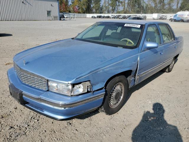 1G6KD52B6SU224400 - 1995 CADILLAC DEVILLE BLUE photo 2