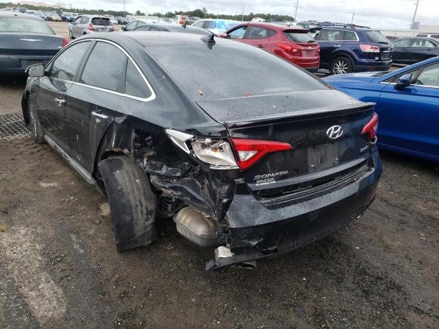 5NPE34AF7HH551225 - 2017 HYUNDAI SONATA SPO BLACK photo 3