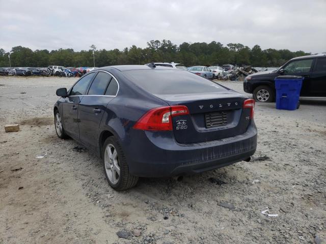 YV1622FS4C2130990 - 2012 VOLVO S60 T5 BLUE photo 3