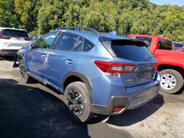 JF2GTAPCXNH216587 - 2022 SUBARU CROSSTREK BLUE photo 3