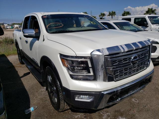 1N6AA1EF3LN511520 - 2020 NISSAN TITAN SV WHITE photo 1