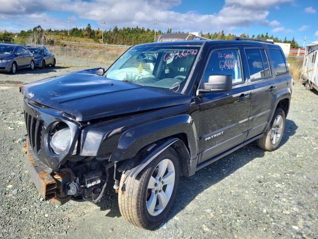 1C4NJRAB3ED747406 - 2014 JEEP PATRIOT BLACK photo 2