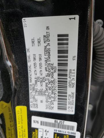 5TFEY5F13FX177377 - 2015 TOYOTA TUNDRA CRE BLACK photo 10