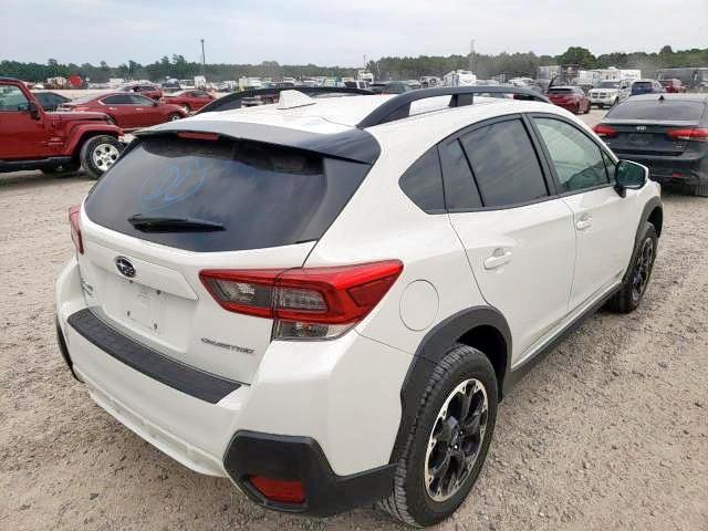 JF2GTAEC0M8265718 - 2021 SUBARU CROSSTREK WHITE photo 4