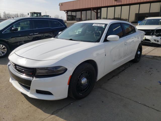 2C3CDXKT1JH301265 - 2018 DODGE CHARGER PO WHITE photo 2