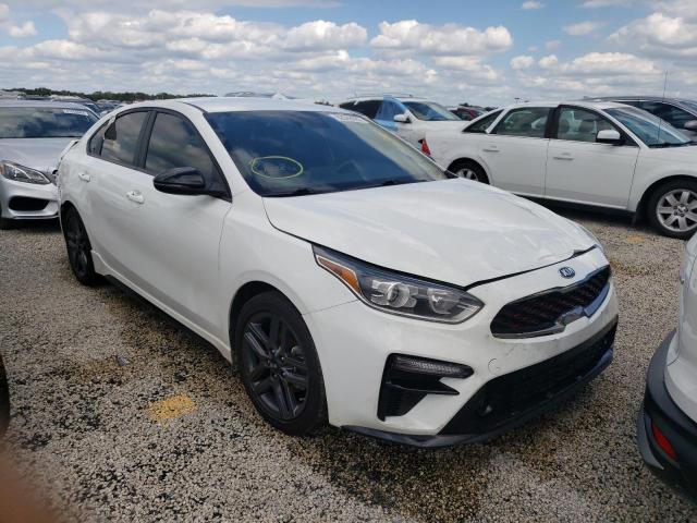 3KPF34AD9ME387753 - 2021 KIA FORTE GT L WHITE photo 1