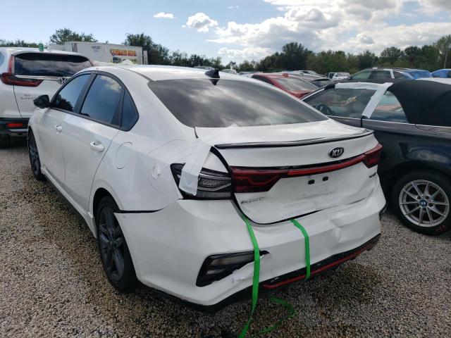 3KPF34AD9ME387753 - 2021 KIA FORTE GT L WHITE photo 3