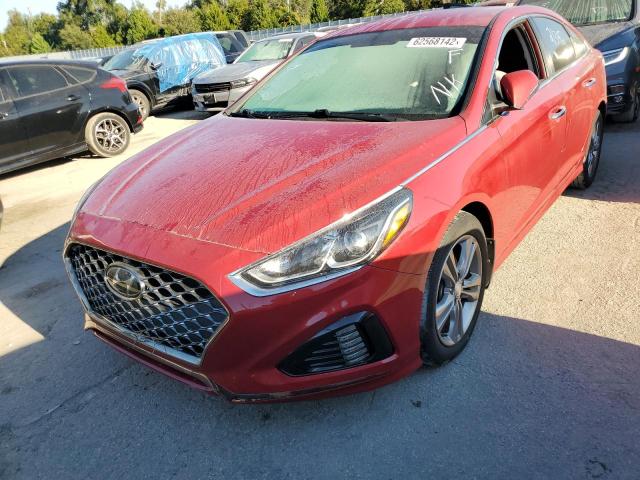 5NPE34AF7KH732512 - 2019 HYUNDAI SONATA LIM RED photo 2