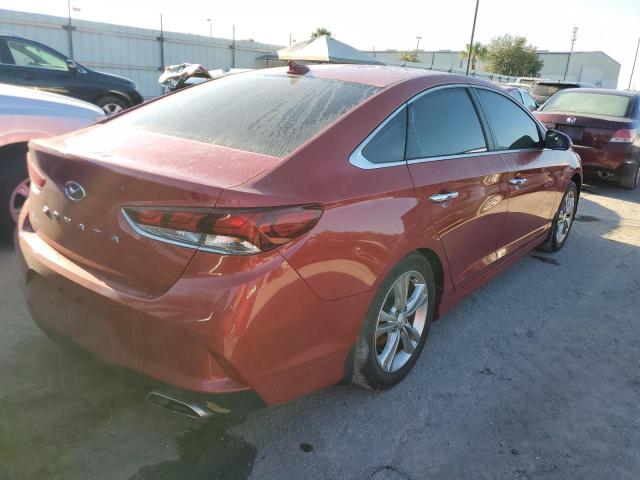 5NPE34AF7KH732512 - 2019 HYUNDAI SONATA LIM RED photo 4