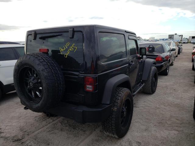 1C4BJWCG3EL134444 - 2014 JEEP WRANGLER R BLACK photo 4