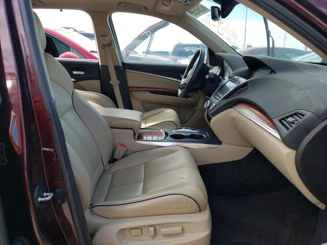 5FRYD3H82HB003111 - 2017 ACURA MDX ADVANC 勃艮第红 照片 5