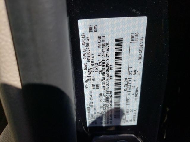 5LMCJ2C96KUL09265 - 2019 LINCOLN MKC SELECT 黑色 照片 10