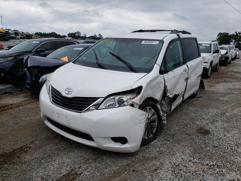 5TDJK3DC9ES086787 - 2014 TOYOTA SIENNA LE WHITE photo 2