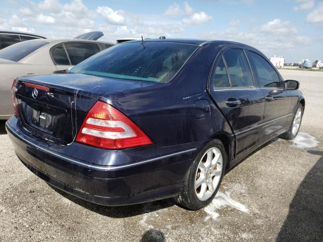 WDBRF54J57F885548 - 2007 MERCEDES-BENZ C 280 BLUE photo 4