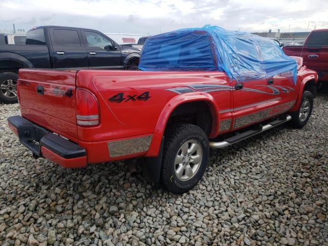 1D7HG38N83S116075 - 2003 DODGE DAKOTA QUA RED photo 4