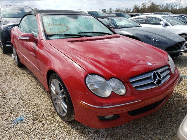 WDBTK56FX9F260737 - 2009 MERCEDES-BENZ CLK 350 RED photo 1