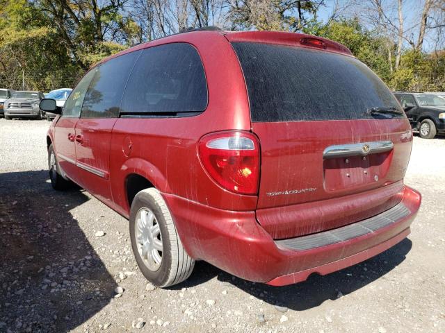 2A4GP54L07R197905 - 2007 CHRYSLER TOWN & COU RED photo 3