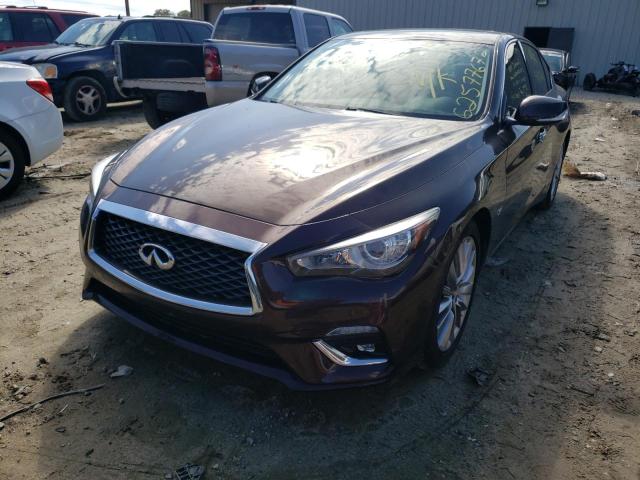 JN1EV7AP8JM357905 - 2018 INFINITI Q50 LUXE BROWN photo 2